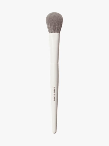 Morphe M202 Slanted Blush Brush in branded component on a light gray background